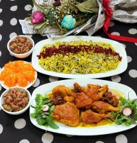 مرغ آلو و نخود فرنگی پلو ❤️❤️