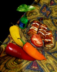 بورک مرغ و قارچ