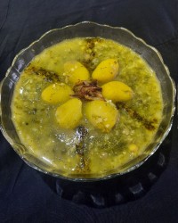 آش چغاله بادام با مرغ