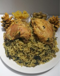 دمی مرغ و اسفناج