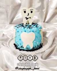 کیک دندونی دخترم آیسو (عشق عمش)کپشن مهم