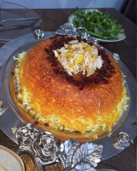 ته چین مرغ خوشمزه من