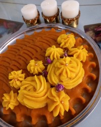 حلوا عربی اصیل و آسان ورق بزن گلم،عکس مراحل ببین