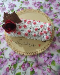 کیک روز دختر واسه گل دخترم