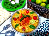 نهارساده من وبچه هاخوراک قارچ ومرغ تقدیم به نگاه های زیباتون ????