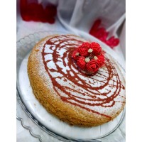 کیک چای دو رنگ اسفنجی