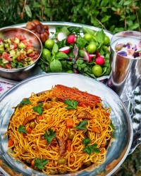 ماکارونی با قارچ (روزمرگی استوری)