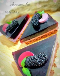 چیز کیک شاه توت