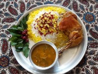 زرشک پلوبا مرغ