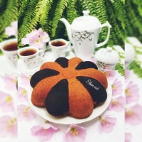 کیک دو رنگ جذاب و متفاوت (کیک روز دختر)