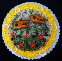 سبزی پلو با ماهی