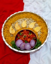 سبزی پلو با تن ماهی