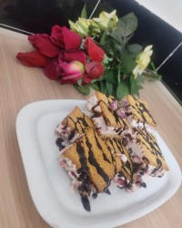 بیسکو بستنی توت فرنگی