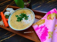 سوپ قارچ سوپ جو _شیر _ خامه سوپ سفید