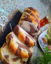 نان تست رولی با مراحل کار