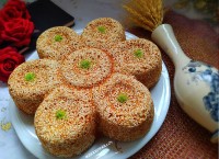 کیک کنجدی زعفرونی باعطر خوش هل