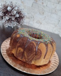 کیک زبرا با شکلات تخته ای