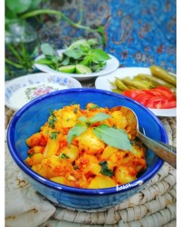 دوپیازه آلو شیرازی سالاد شیرازی