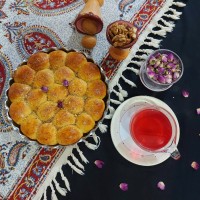 نان باقلوایی بدون شربت