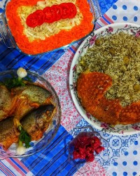باقالی پلو و ماهی