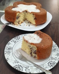 کیک شکلات و گردو