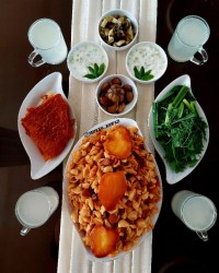 ماکارونی صدفی با گوشت چرخ کرده