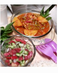 خورشت لوبیا سبز با مرغ❤️