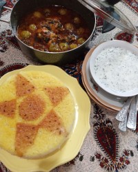 خورشت آلوچه با دستور مژگان جووون