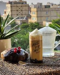 کافه لاته شکلاتی