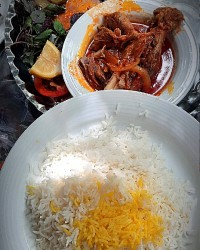 خورشت ماهیچه رستورانی