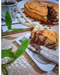 زبرا کیک پنبه ای