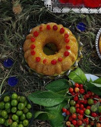 ? کیک گلاب وزعفران ?