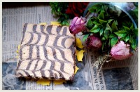 کیک چای دو رنگ اسفنجی