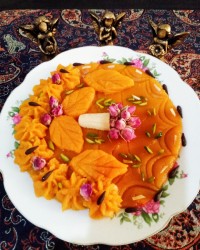 حلواشیرخشک زعفرانی خودم پز