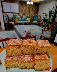 کیک فوق پنبه ای هل وپسته❤️❤️