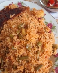 لوبیا پلو با دستور استاد سراجی