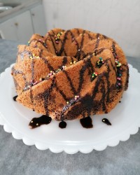 کیک دورنگ خوشمزه