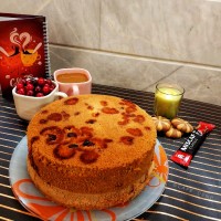 کیک آلبالو اسفنجی