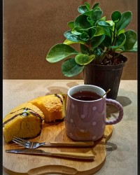 کیک گلاب وزعفران