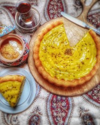 کیک هل، گلاب، زعفران