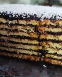 کیک یخچالی نسکافه ای