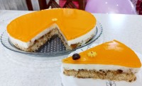 چیز کیک پرتقالی