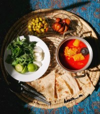 آبگوشت لپه با مرغ