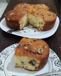 کیک شکلات و گردو