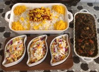 قرمه سبزی سالادماکارونی