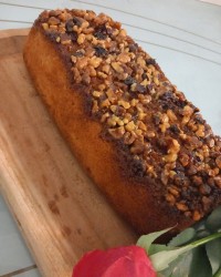 کیک گردو کاراملی ورق بزن مهربونم