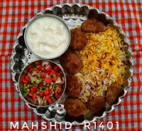 رشته پلو با کتلت