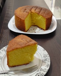 کیک گلاب و زعفرون