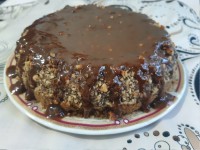 کیک گردو کاراملی