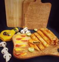 بورک گوشت با قارچ